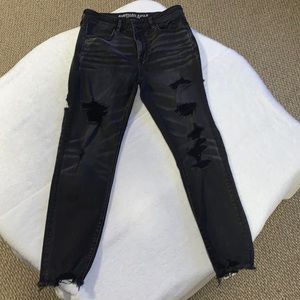American eagle outfitters ripped jeans size 12